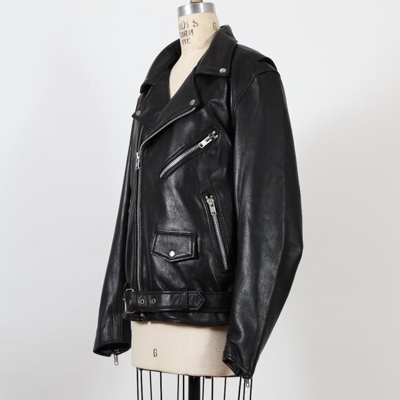 Whet Blu Jay Black Leather Jacket - Picture 3 of 3